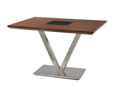 frame fire board restaurant dining table