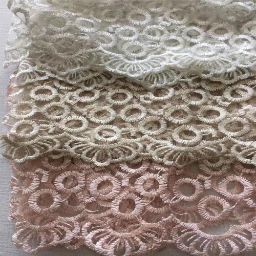 Small Circle Flat Embroidery Fabric for Ladies Garment