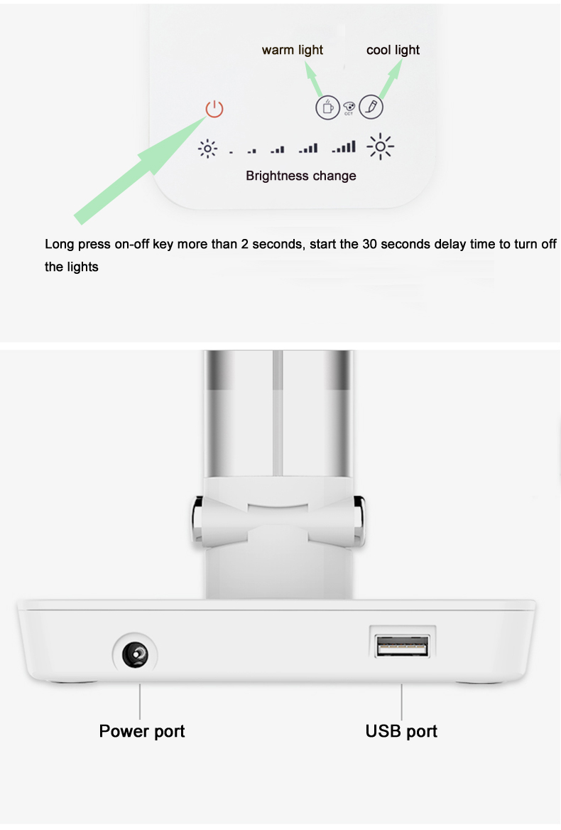 Portable Dimmable Read Table Lamp