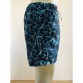 Blue Lightning Print Shorts Beach