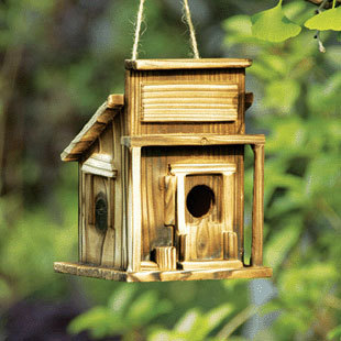 wooden bird house