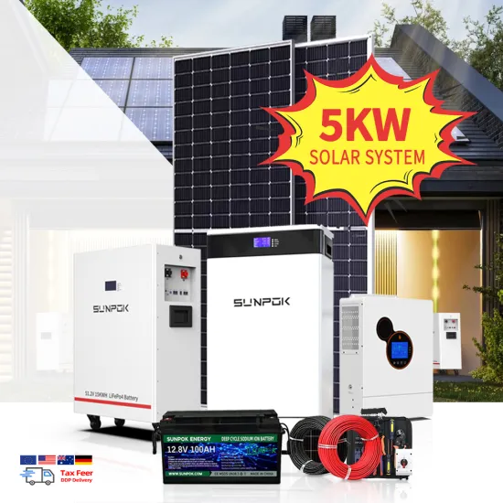 Sunpok 5kW Hybrid Inverter with MPPT Controller: Efficient 220V Solar Power System Incorporating 48V Batteries and Up to 6kW Solar Panels