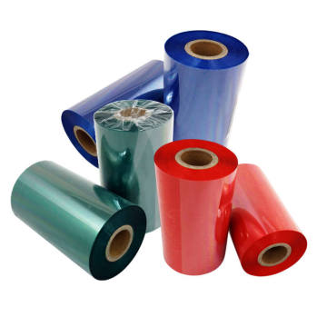 Colorful Thermal Transfer Ribbon: Gold, Silver, Yellow, Red, Green, Blue Wax-Resin
