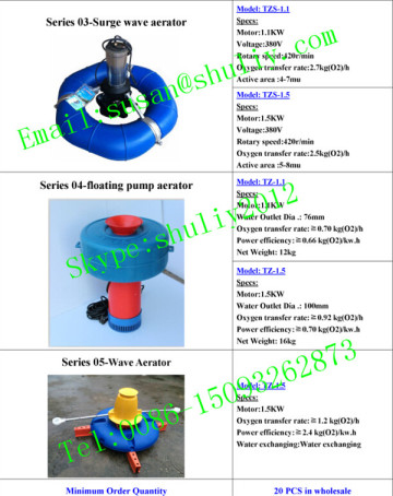 fish pond aerator/aquaculture aerator/shrimp farming aerator