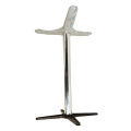 Modern Patio Bistro Aço inoxidável Pé de pernas continental - 3 pernas flip de mesa de metal superior base de mesa de metal