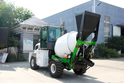 Wheel Diesel Self Loading Concrete Machinery Mixer