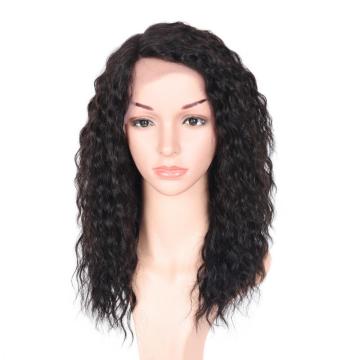 100% NATURAL VIRGIN REMY HUMAN HAIR  CURLY LACE FRONT WIG