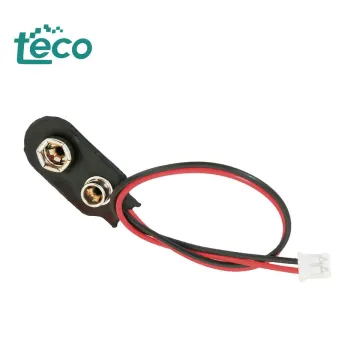 9V Battery Clip Connector to 2-Pin PH2.0 Socket Adapter