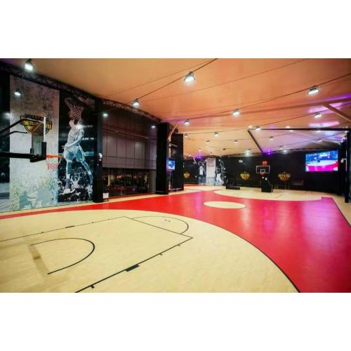 ENLIO Wood Grain Vinyl Sports Floor