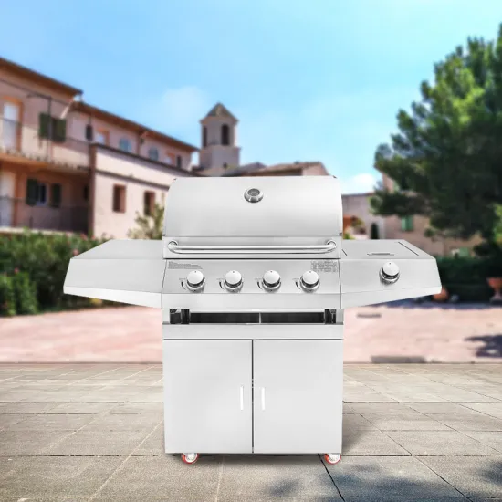 Bbq Outdoor Camping Gas Bbq Grill Indoor Barbecue Grill Smokeless with 4 Burners