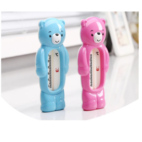 A0325 Cartoon Bear Baby Tillbehör Badvattentermometer