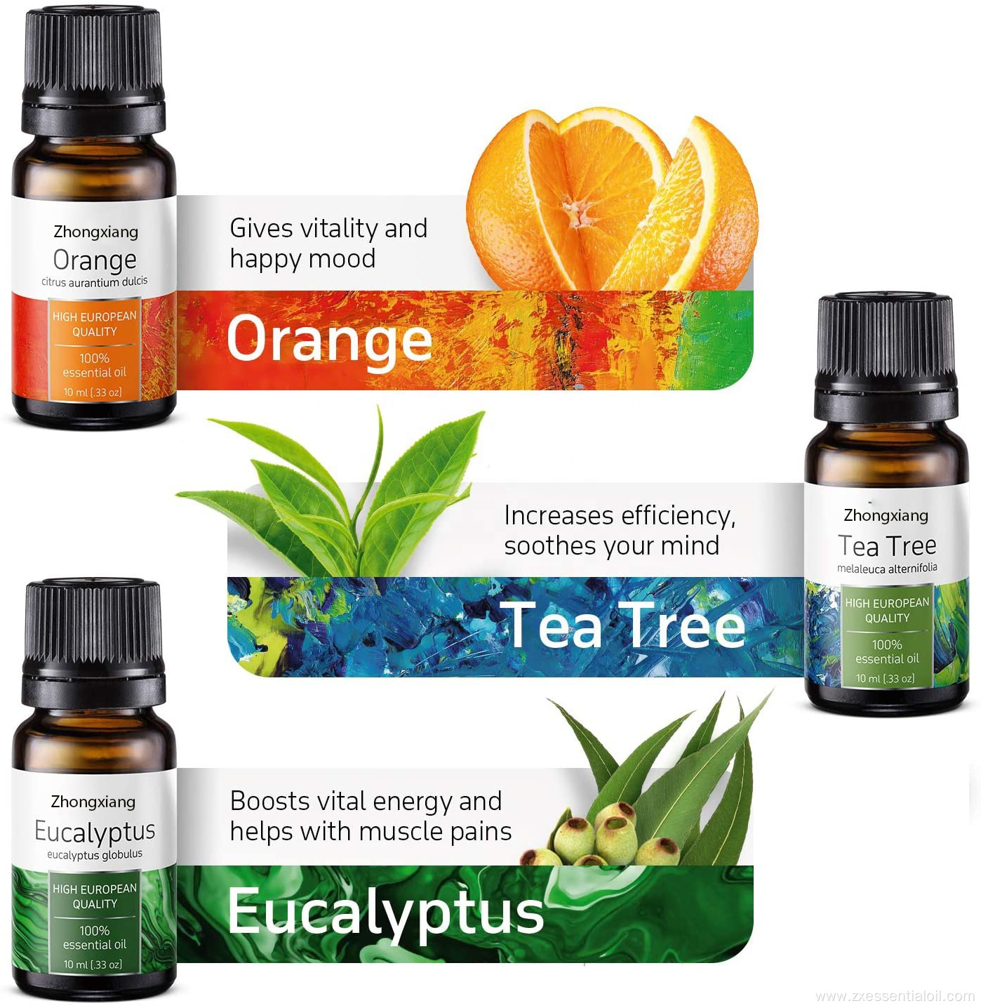 wholesale private label aromatherapy organic essential oil set