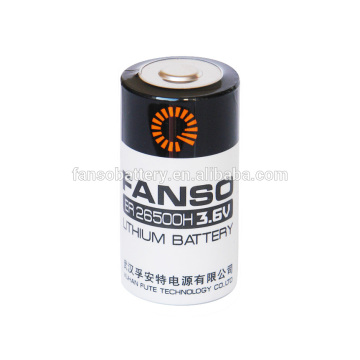 manufacturer LiSOCL2 er26500 3.6V 9Ah C Size er26500 lithium Battery