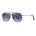 Men Double Bridge Square Sunglasses