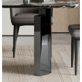 Modern Black Marble Dining Table