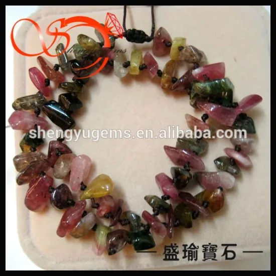 SMCB0149 MC design natural 3A tourmaline bracelets rainbow stone bracelet