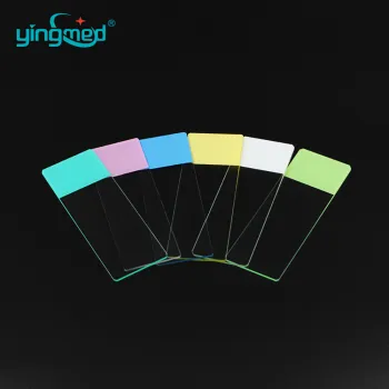 color painted glass slides microscope slide microbiology