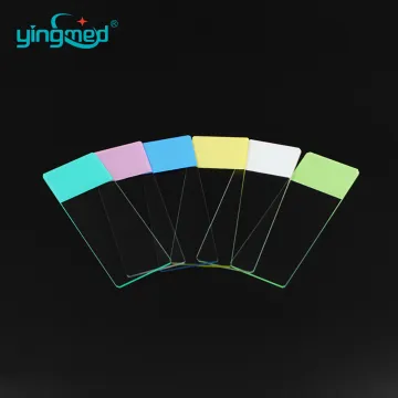 color painted glass slides microscope slide microbiology