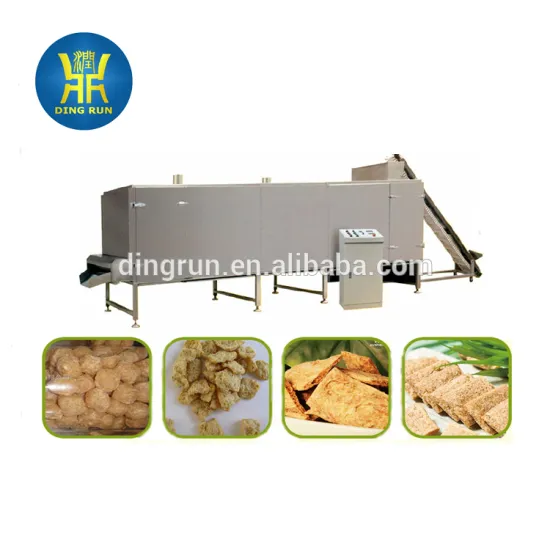 Double screw soya bean protein chunks extruder