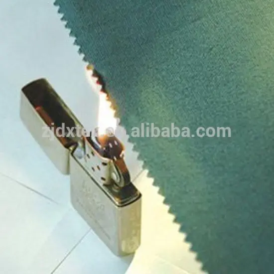 100% cotton flame retardant Pyrovatex finished fabric