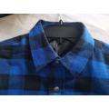 Men Y/D Flannel Long Sleeve Shirt With Padding