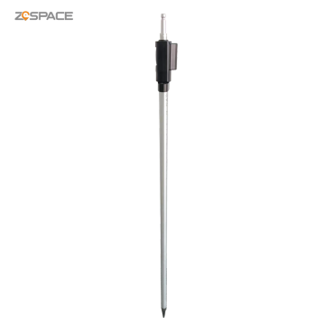 Aluminium Telescopic Pole 2.15m for Total Station with Bubble