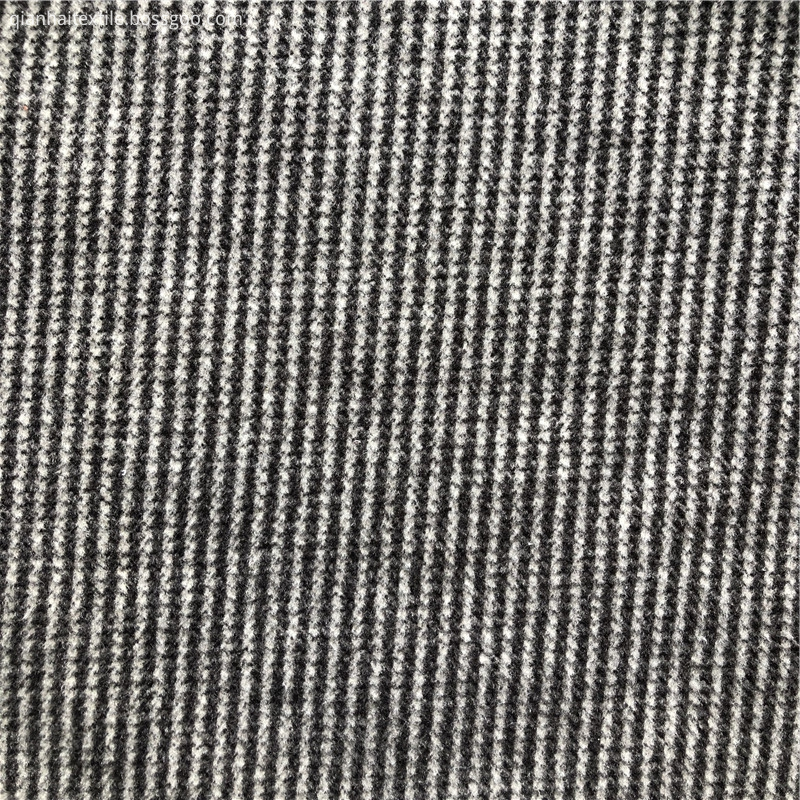 knitted fleece brushed polyester jacquard fabric for coat