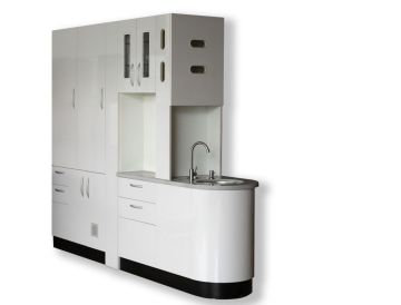 Dental center island cabinet