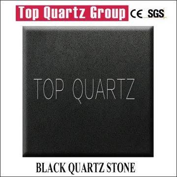 Black quartz stone,ebony field quartz stone slab,countertop