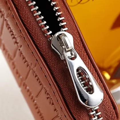 2022 Men's Small Pocket Keychain Wallets - Genuine Leather Crocodile Key Holder Cases