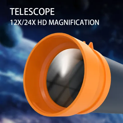 150x-300x-600x Microscope & 12x-24x Telescope Educational Toy for Kids