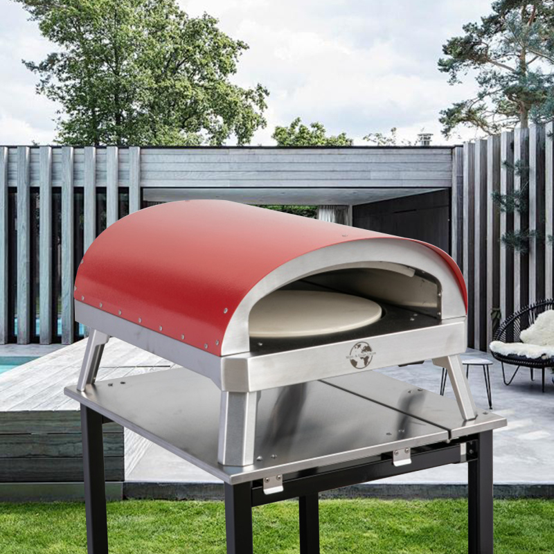 Mobile Indoor Modern Portable Gas Outdoor Kitchen 16 Inch Gas Pizza Oven