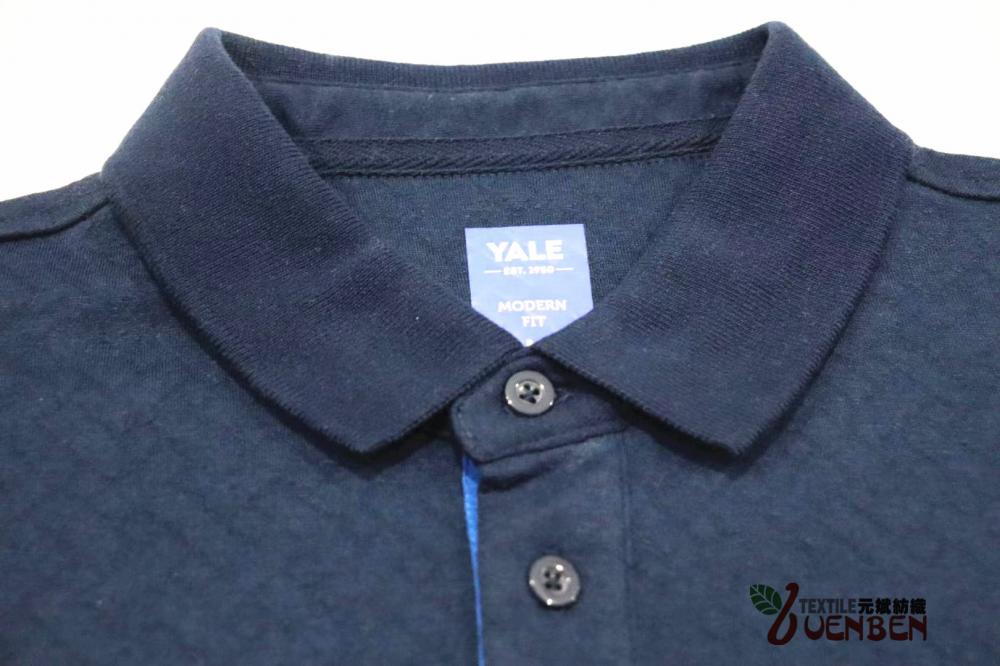65%Poly 35%Cotton Solid Jacquard Short Sleeve