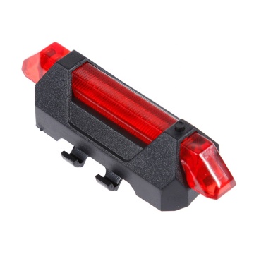 Portable USB Rechargeable 5 LED Tail Rear Bike Light