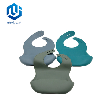 Hot Sale BPA-Free Custom Printing Silicone Baby Bibs