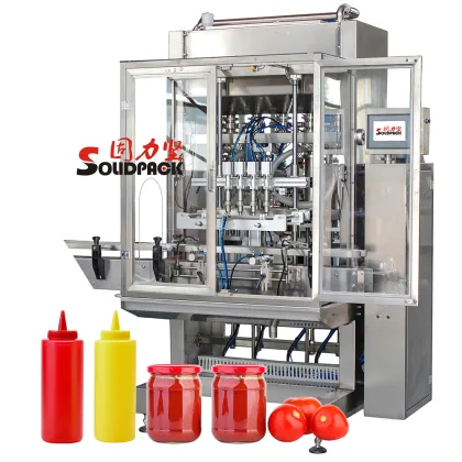 Máquina de Llenado de Alta Densidad para Tarros de Chile y Mermelada de Salsa