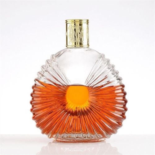 Brandy Glass Bottle High end clear cognac brandy bottle for sale Manufactory