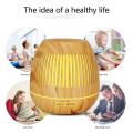 Tuya Smart WiFi diffuser 400ml aroma essential oil air ultrasonic humidifier Wood Grain Hollow Aromatherapy LED Light For Home