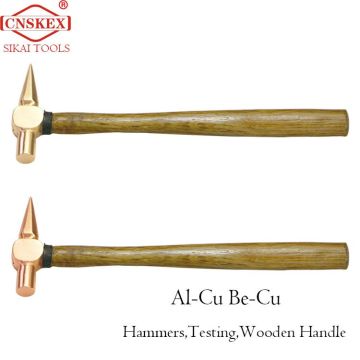 Non-sparking Hammer testing wooden handle  tools