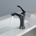 Black Single Handle Basin Faucet Hot Cold Water