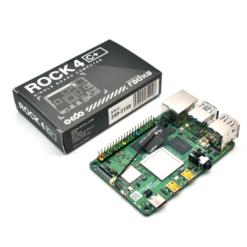 Rock 4 Model C Single Board Computer - Hot Sale, RockChip RK3399 -T, kompatibel med Raspberry PI 4GB -display