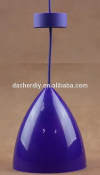 High quality purple color plastic chandelier light
