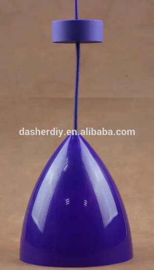 High quality purple color plastic chandelier light