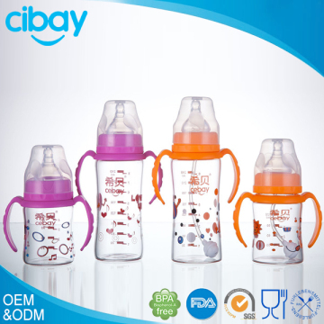 Eco-friendly PP material 250ml baby feeding bottle