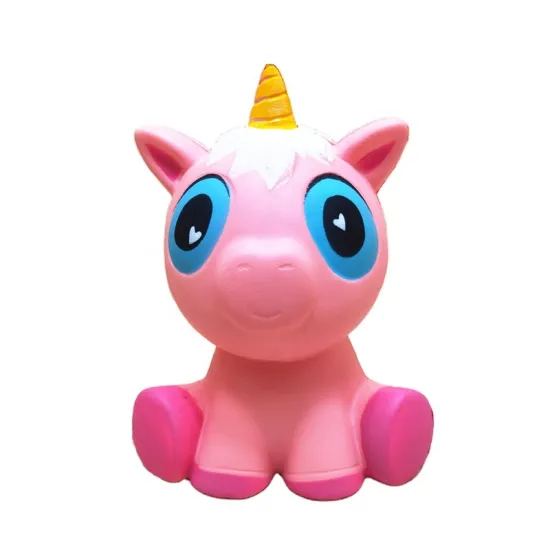 Non-Toxic Sitting Pink Unicorn Decompression Squeeze Toy: Affordable Stress Relief Gift