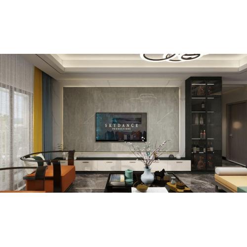 UV Sheet Marble Green Building Pematuhan Vein abadi yang memperincikan tepi precisioncut Penyelenggaraan tanpa usaha