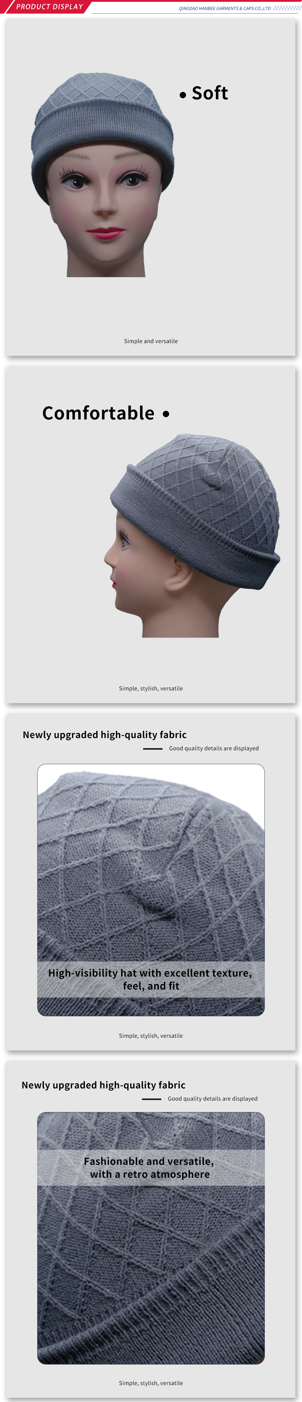 Comfy Blue Knitted Headwear for All Seasons