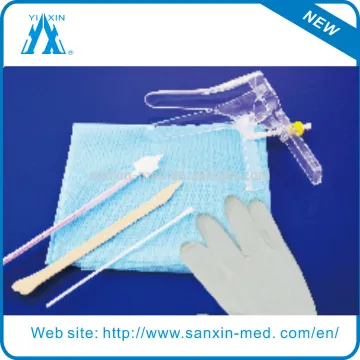 Medical disposable gynecology examination set