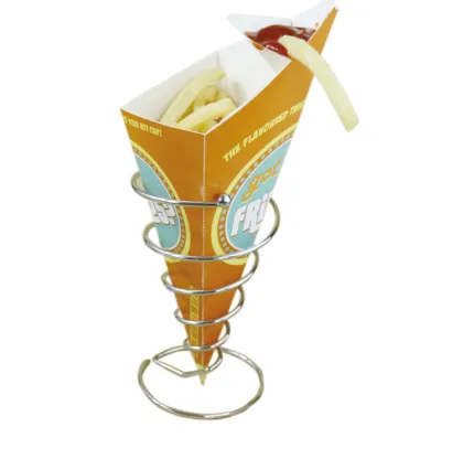 French Fries Cone with Sauce Container