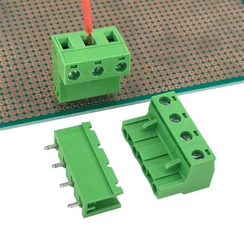 Bloque de terminales macho y hembra de clavija recta de 7,62 MM